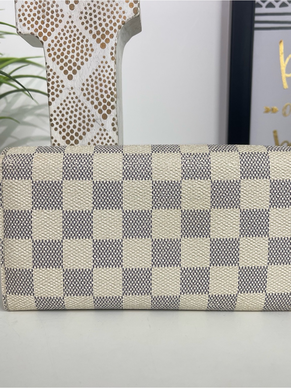 Louis Vuitton Damier Azur Canvas Sarah Wallet - Picture 2 of 10